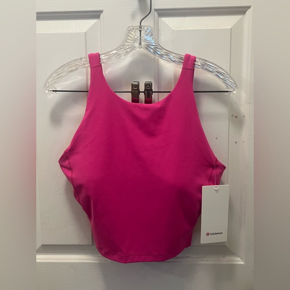 🍋 NWT Lululemon Align High-Neck Tank Top in Sonic Pink - Sz 12